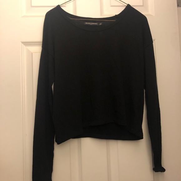 Brandy Melville Tops Long Sleeve Black Shirt Poshmark